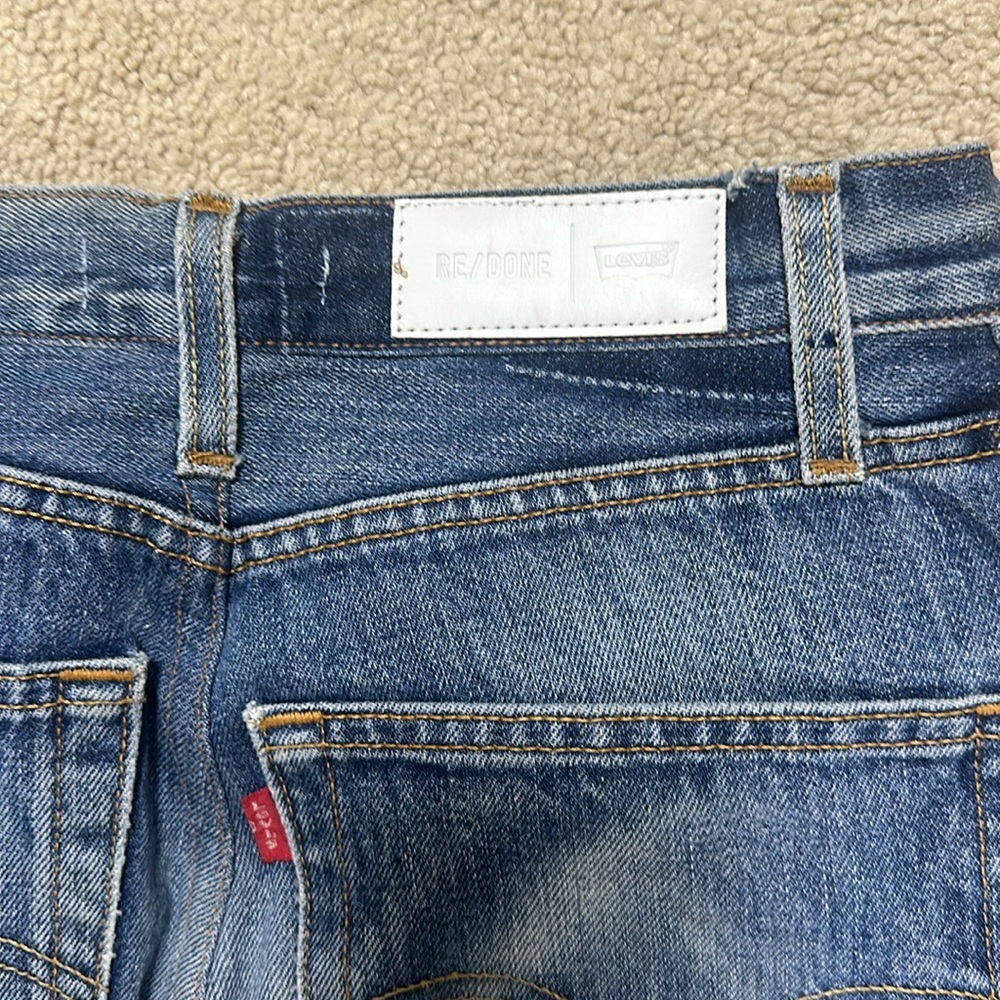 Re/Done Classic Indigo Straight Leg Jeans - Picture 8 of 16